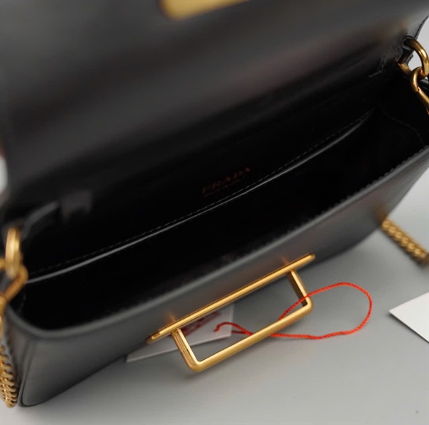 Túi Prada Saffiano đen 2 strap sz18 KG+