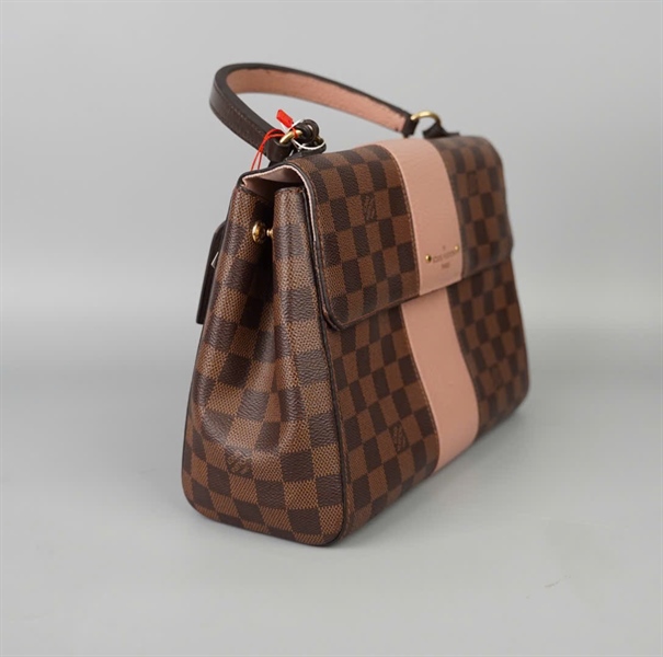 Túi LV Cluny ô vuông nâu sọc hồng (AH4179) sz28 (BQ) KG+