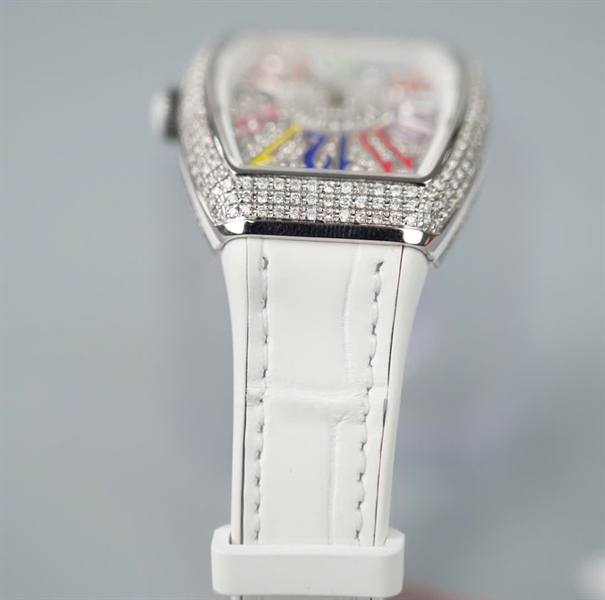 Đồng hồ Franck Muller dây trắng kim màu 12 số (No2263) (HC) KG+