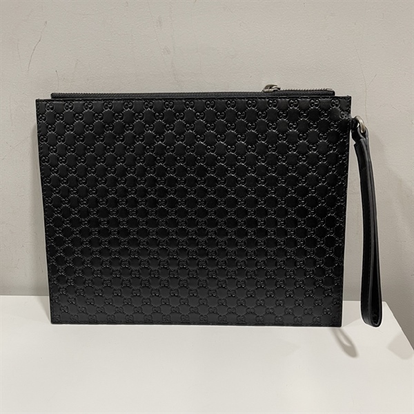 Túi clutch GG Đen Vân Nổi KG+