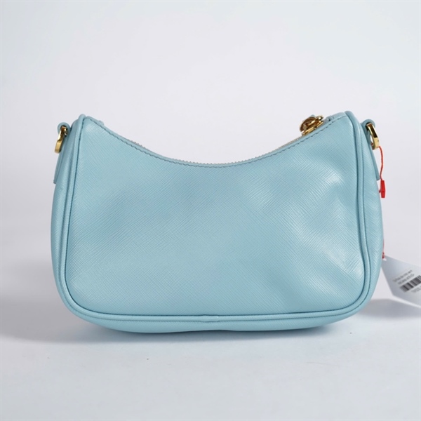 Túi Prada đeo chéo xanh nhạt 2strap sz18 KG+