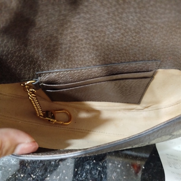 Túi GG Hình Cung Xám Đỏ PHôi Xanh Rêu+