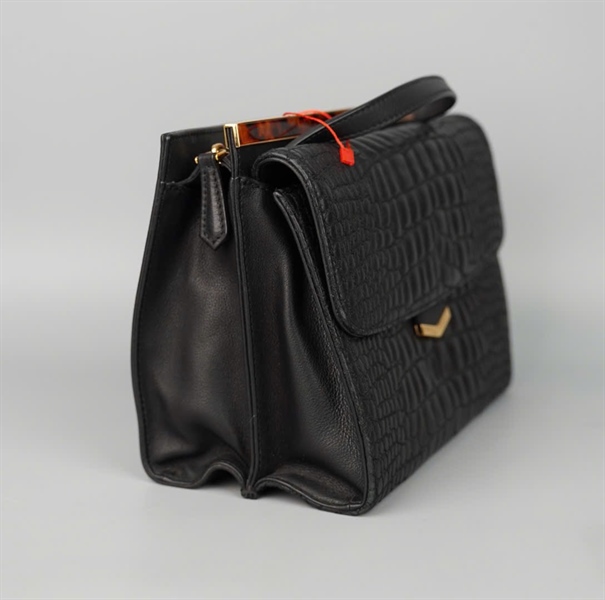 Túi Fendi đen sz25 KG+