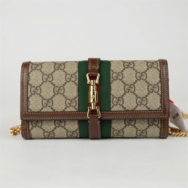 Túi GG Jackie 1961 xám (652681-0416) sz19 (A-T) KG+