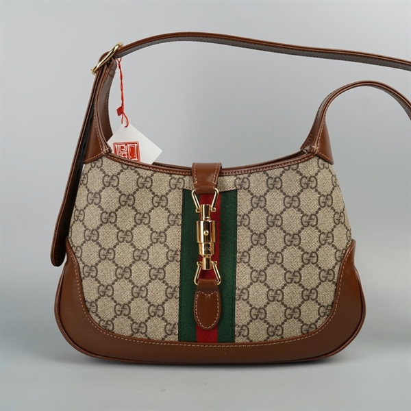 Túi GG Jackie 1961 xám (636706-520981) sz 28 (HT) +