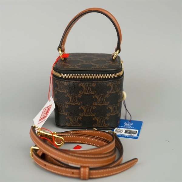 Túi Celine Vanity nâu sz10 (A-T) KG+
