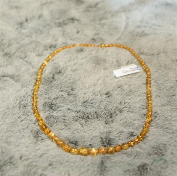 Vòng chuỗi thạch anh tóc vàng 769229 KG+