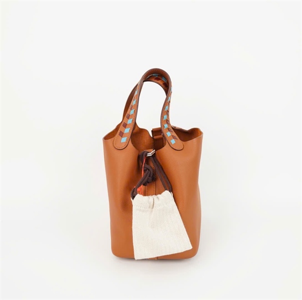 Túi Hermes nâu kèm ổ+ chìa sz18 (HC) +