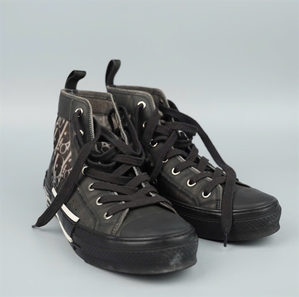 Giày Dior cổ cao màu đen sz38 KG+