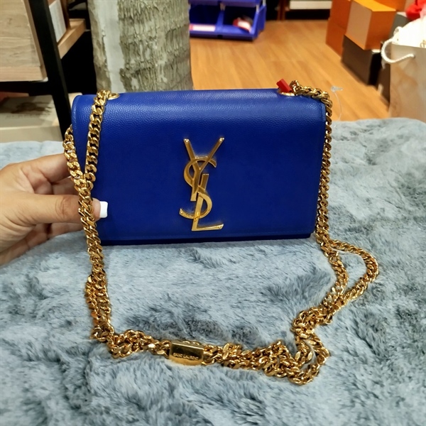 Túi YSL xanh dương nhỏ +