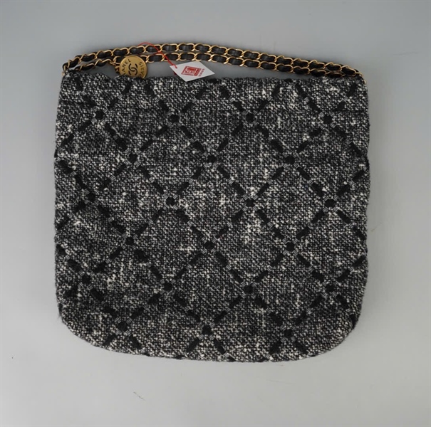 Túi Chanel Hobo dạ xám kèm ví (J3GCETU8) sz34 KG+