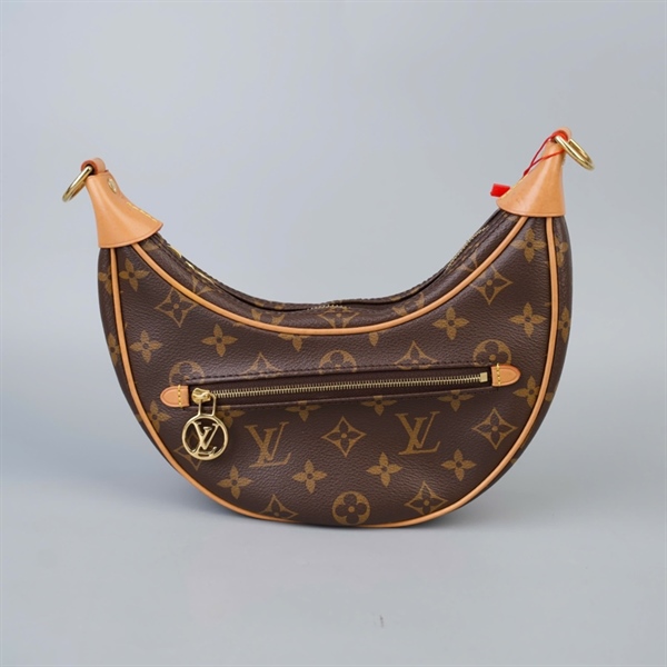 Túi LV Loop hoa nâu 2strap sz24 (BQ) KG+