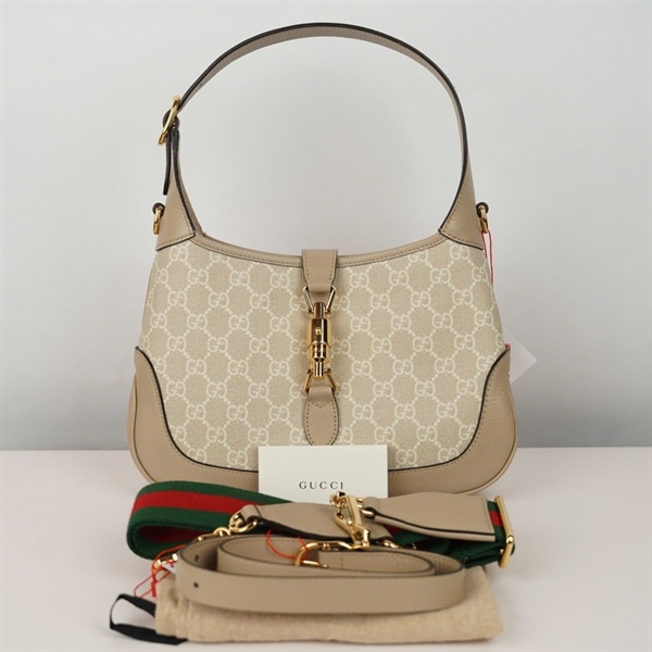 Túi GG Jackie 1961 nude kèm 2strap (G037664040) (BMC) sz28 +