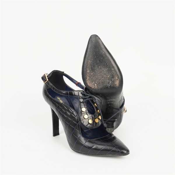 Giày Emporio Armani đen đế 9p sz38 KG +