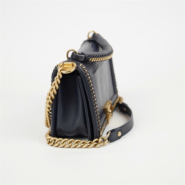 Túi Chanel Boy xanh đậm (26571329) sz25+