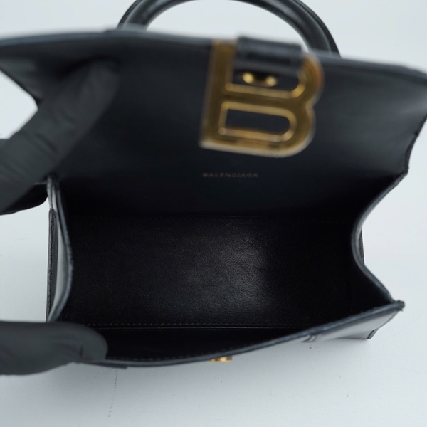 Túi Balenciaga Hourglass đen sz19 (MV) KG+