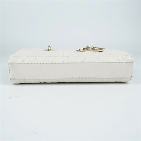 Túi Dior Joy trắng 2 trap (10-MA-1221) sz26 (BMC) KG+