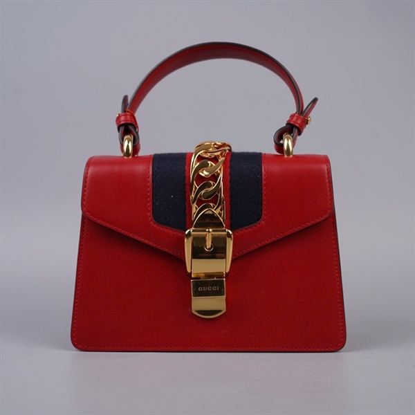 Túi GG Sylvie đỏ (470270-436-486628) sz20 KG+