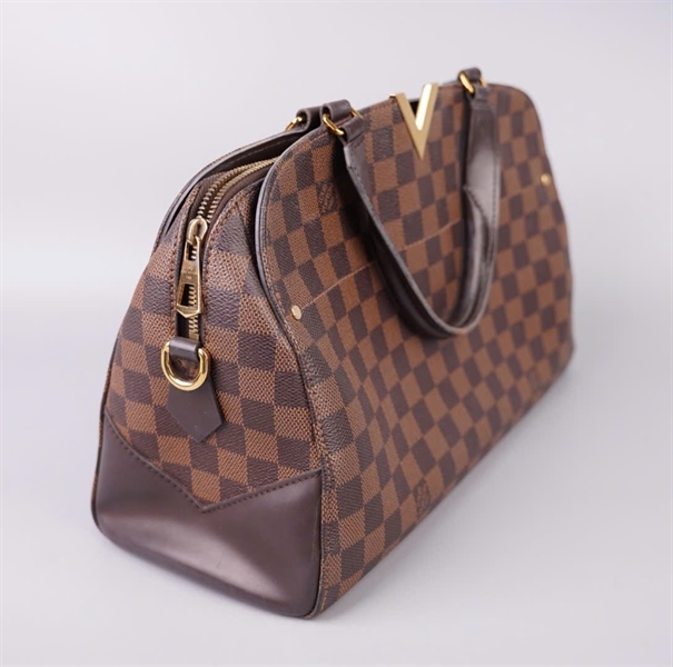 Túi LV handle ô vuông nâu sz33 KG+