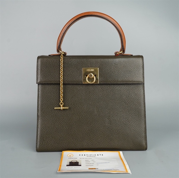 Túi Celine xám xanh sz27 KG+