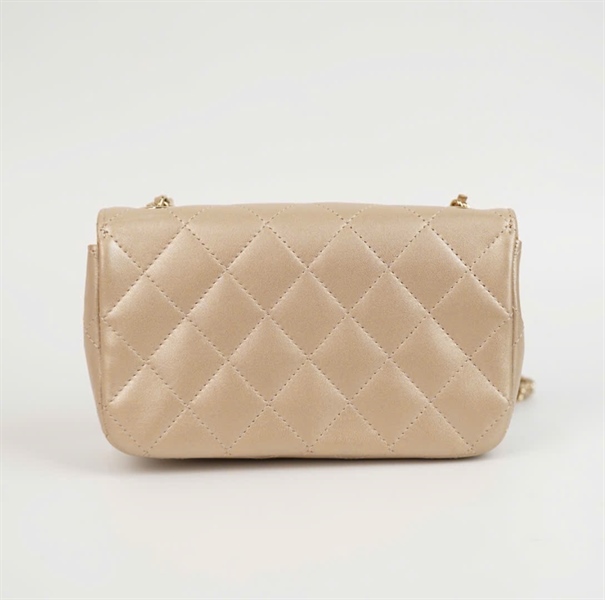 Túi Chanel Pre- Owned (23542172) màu be tai thỏ sz16 +