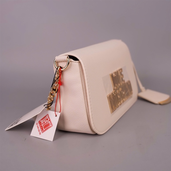 Túi Moschino trắng sz25 +