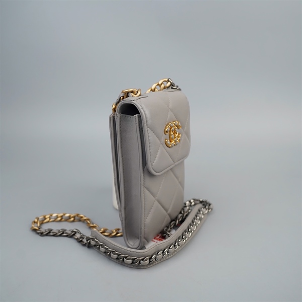Túi Chanel Phone xám )31609768) sz10 (LN) KG+