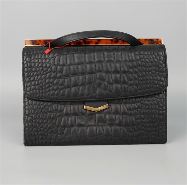 Túi Fendi đen sz25 KG+