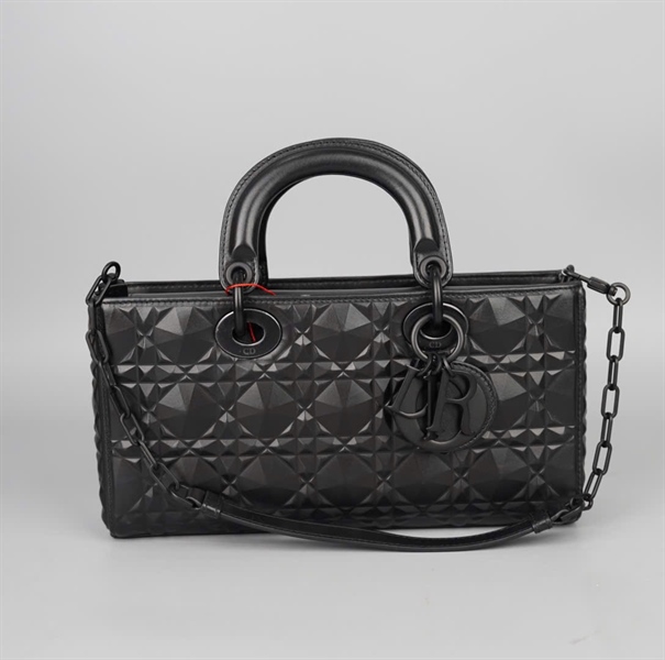 Túi Dior Joy kim cương đen (10-MA-0212) 2strap sz26 (BMC)+