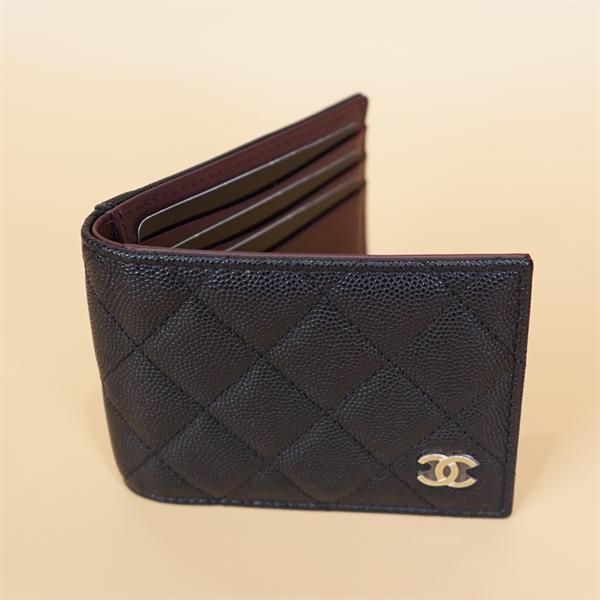 Ví Chanel Card holder đen KG+