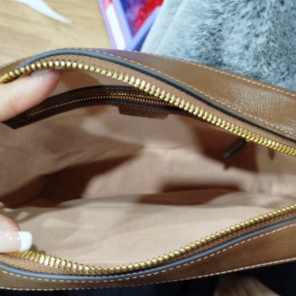 Túi GG chữ nhật xám phối nâu ++