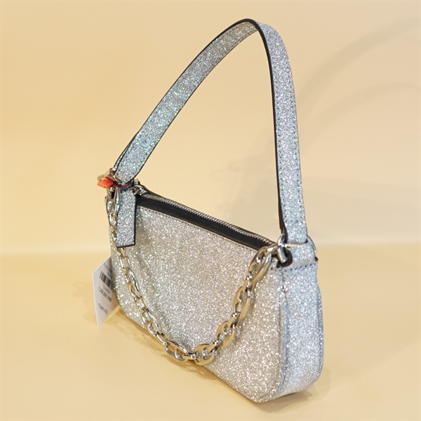 Túi đeo vai By Far bạc size 18cm KG+