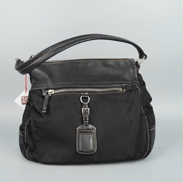 Túi Prada handle đen (ALT) sz34 KG+
