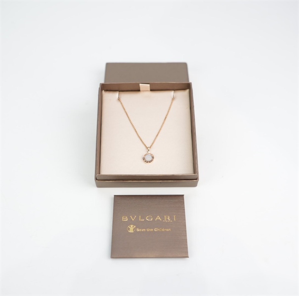 Dây chuyền BVLgari mặt tròn KG+