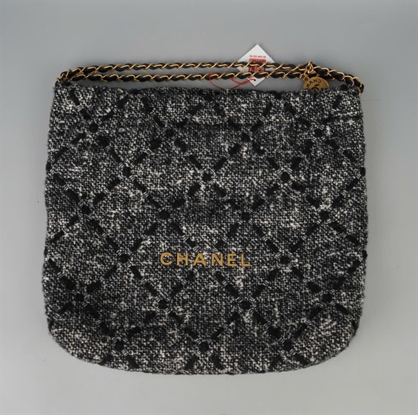 Túi Chanel Hobo dạ xám kèm ví (J3GCETU8) sz34 KG+