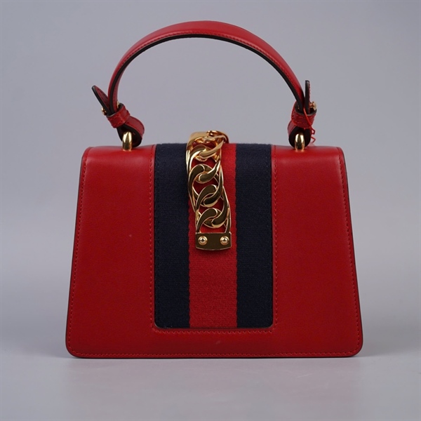 Túi GG Sylvie đỏ (470270-436-486628) sz20 KG+