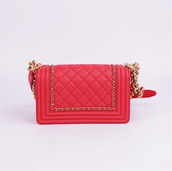 Túi Chanel boy đỏ size 20 (BMC) +