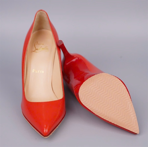 Giày Louboutin cam đế 10p sz36 +