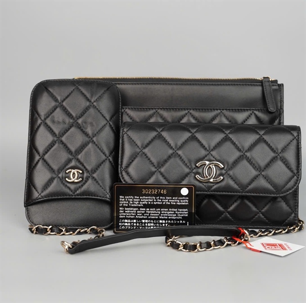Túi Chanel đen (30232746) set 3 sz25 món KG+