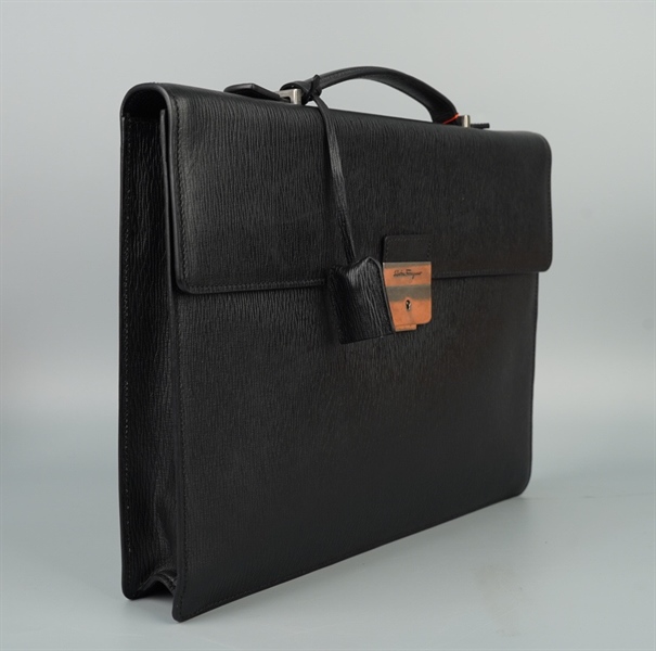 Túi Salvatore cặp táp đen kèm chìa sz38 (Manly) KG+
