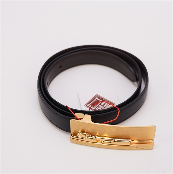 Thắt lưng Cartier màu đen +