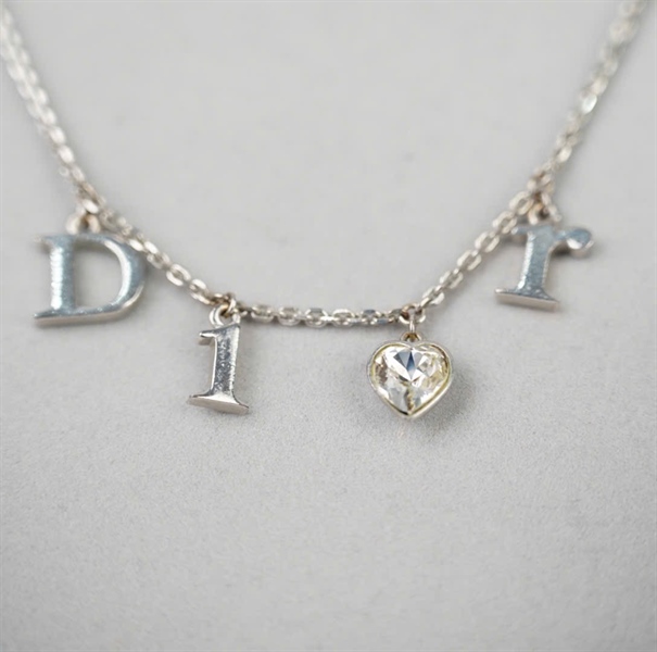 Dây chuyền Dior logo bạc KG +