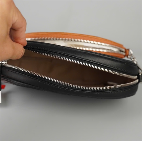 Túi MCM (set 3 món) nâu đen trắng sz20 KG+