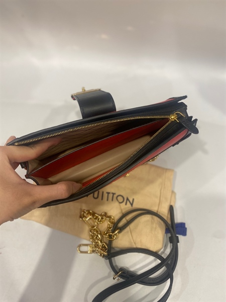 Túi LV trunk đỏ đen +