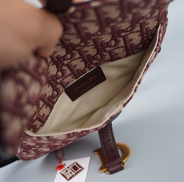 Túi Dior Horsebit đỏ sz18 (BMC) KG+