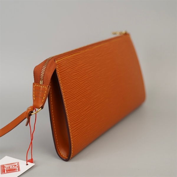 Túi LV Clutch vân cam sz24 +