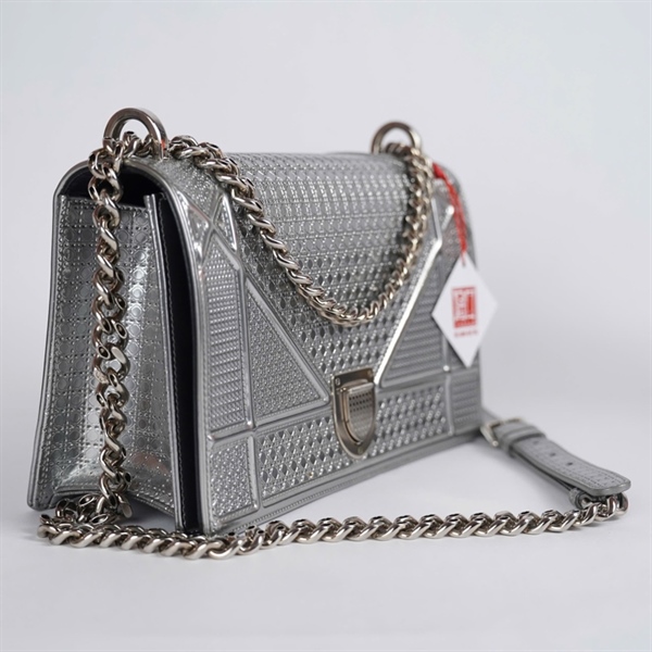 Túi Dior Woc bạc (01-BO-0137) sz25 KG+