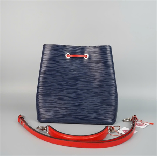 Túi LV Nóe xanh lòng đỏ 2 strap (SR2158) sz25 (BMC) KG+