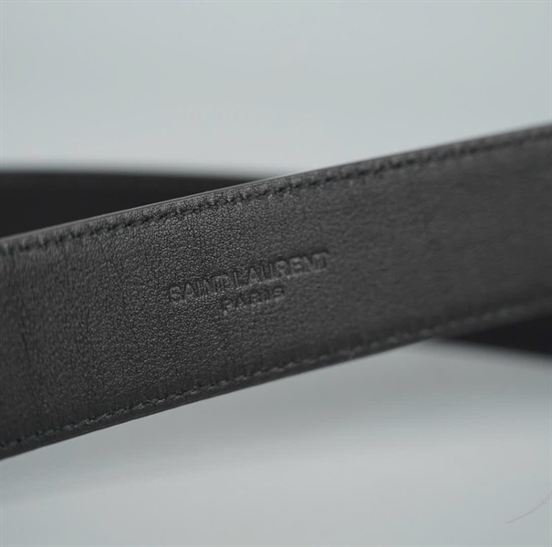 Thắt lưng YSL đen bàn 3cm dài 99cm (ALT) KG+
