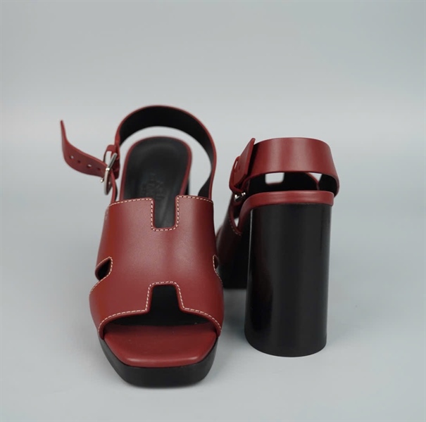Giày Hermes đỏ sz36 cao 10P (ALT) KG+